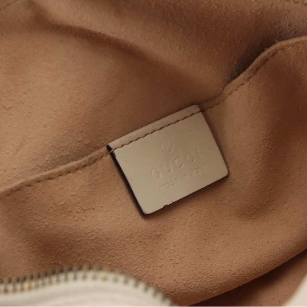 GUCCI Trompe L'Oeil Print GG Marmont Chain Shoulder Bag in Matelassé Leather - Picture 4 of 8